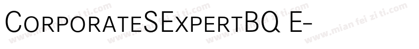 CorporateSExpertBQ E字体转换
